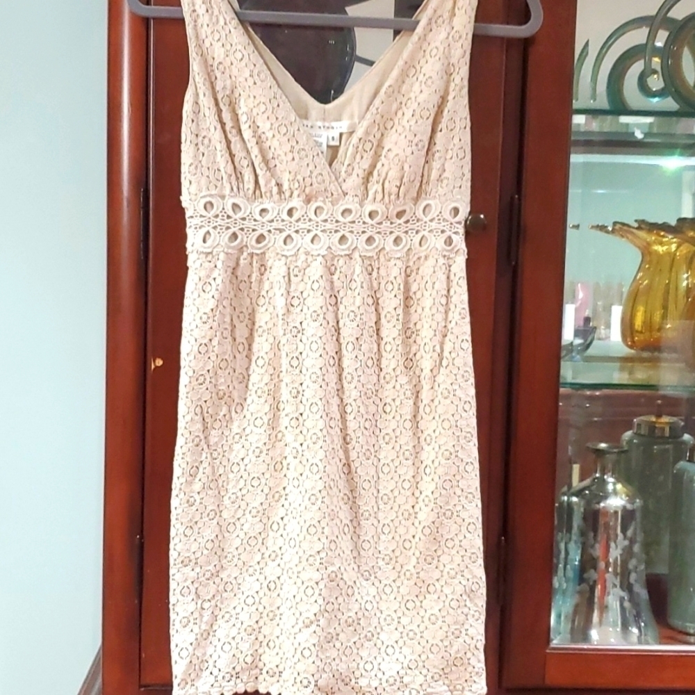 Max Studio lace dress beige small